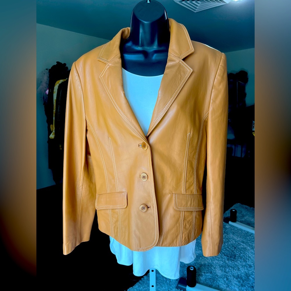 C’est Unique Leather Jacket - image 1